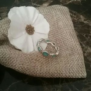 Aqua stone ring